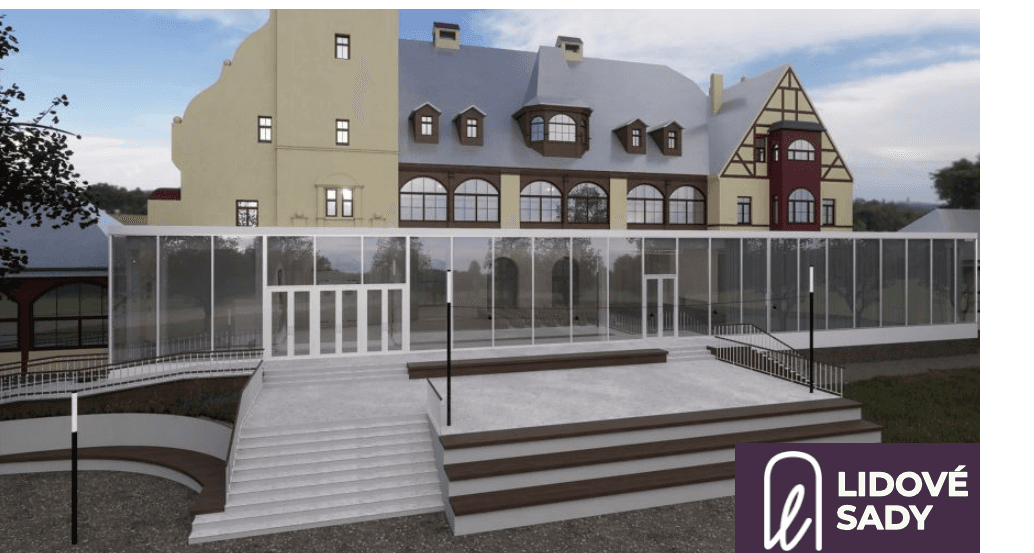 Direction B applied to the building exterior