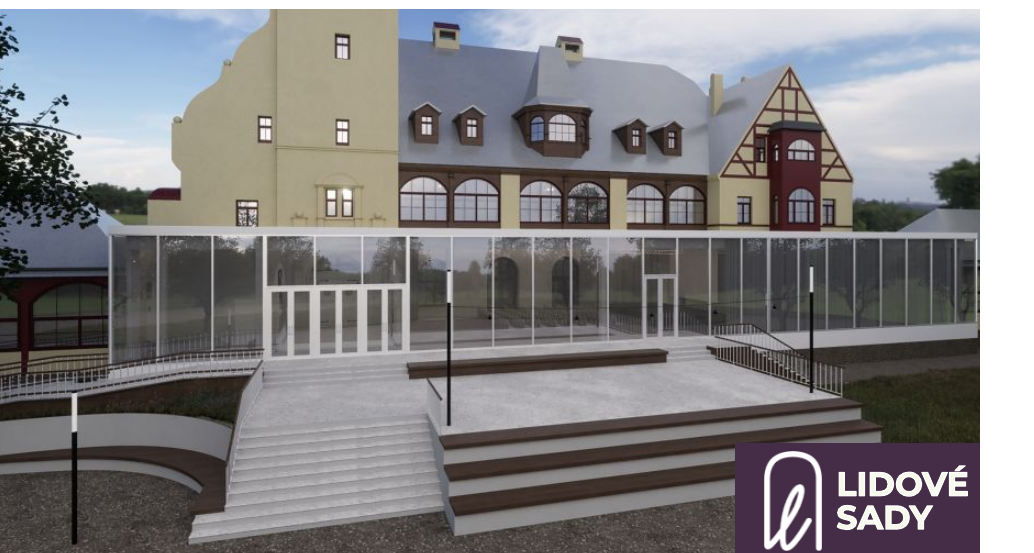 Direction B applied to the building exterior